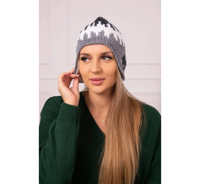 Dámská čepice grey model 18752471 - K-Fashion Dámská čepice grey model 18752471 - K-Fashion