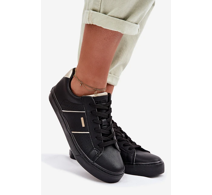 Dámské perforované tenisky Big Star TT274290 Černé