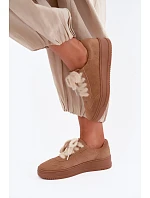 Semišové tenisky s šněrováním Camel model 22355641 - Kobbo Semišové tenisky s šněrováním Camel model 22355641 - Kobbo
