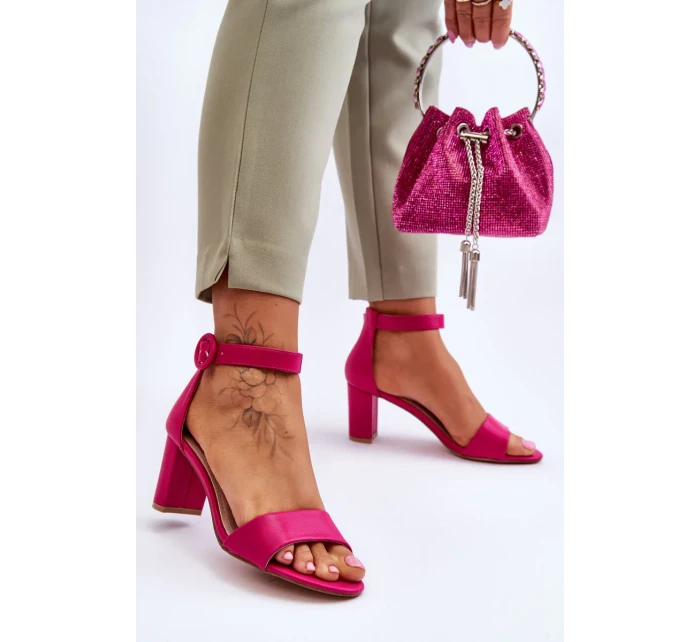 Dámské Sandály Na Podpatku Fuchsie Lexi Dámské Sandály Na Podpatku Fuchsie Lexi