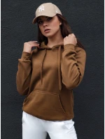 Dámská mikina BASIC s kapucí hnědá Dstreet model 21978597 - FashionStreet Dámská mikina BASIC s kapucí hnědá Dstreet model 21978597 - FashionStreet