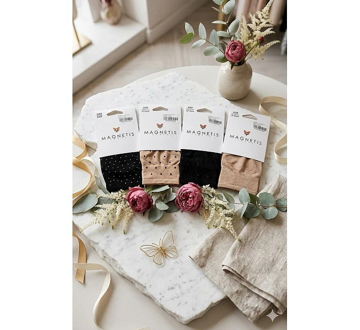 Ponožky Magnetis Kropki Lycra 20 den