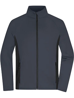 JN Pánská strečová fleecová bunda 02. carbon/black model 22415231 - Daiber