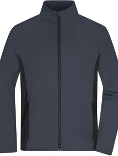 JN Pánská strečová fleecová bunda 02. carbon/black model 22415231 - Daiber