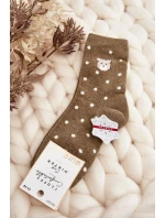 Dámské teplé ponožky v puntíkované s model 21643607 zelené - Aura.via