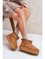 Nízké Sněhule Na Platformě Big Star model 21676190 Camel - Big Star Shoes Nízké Sněhule Na Platformě Big Star model 21676190 Camel - Big Star Shoes