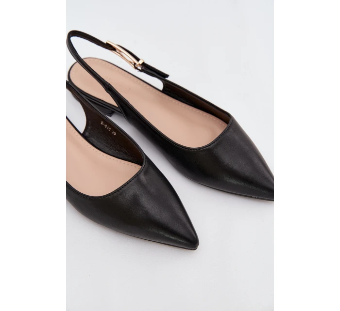 Baleríny se zlatým sponem Černé Iverelle