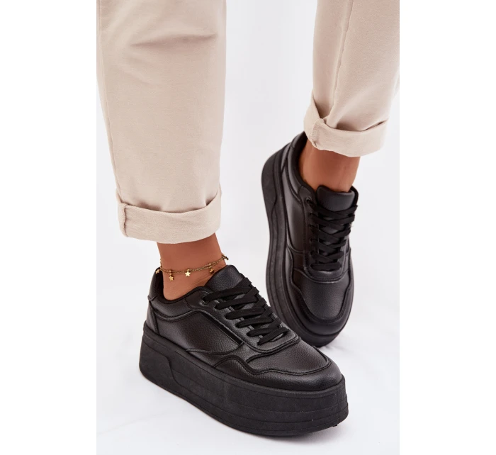 Dámské tenisky na masivní platformě Černé model 21954583 - Boto Dámské tenisky na masivní platformě Černé model 21954583 - Boto