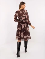 Sukienka IT SK model 21494212 brązowy - FPrice Sukienka IT SK model 21494212 brązowy - FPrice