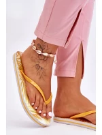 Dámské módní žabky Big Star LL274819 žluté