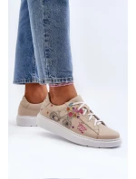Dámské kožené tenisky Zazoo TAMARA, béžové Dámské kožené tenisky Zazoo TAMARA, béžové