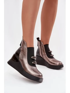 Boty na klínovém podpatku model 220506 Step in style