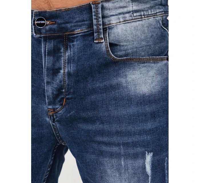 Pánské modré džínové kalhoty FashionStreet UX4143 Pánské modré džínové kalhoty FashionStreet UX4143