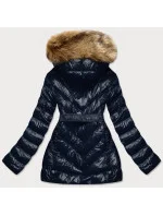 BŁYSZCZĄCA KURTKA ZIMOWA NA MISIU GRANAT model 21242541 - MHM BŁYSZCZĄCA KURTKA ZIMOWA NA MISIU GRANAT model 21242541 - MHM