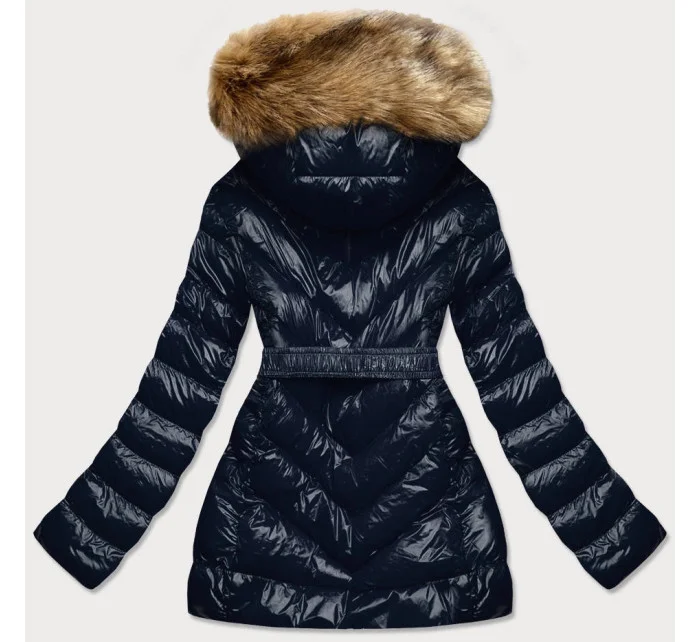 BŁYSZCZĄCA KURTKA ZIMOWA NA MISIU GRANAT model 21242541 - MHM BŁYSZCZĄCA KURTKA ZIMOWA NA MISIU GRANAT model 21242541 - MHM