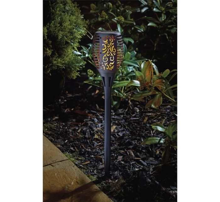 SOLÁRNÍ SVÍTILNA TANČÍCÍ PLAMENY 12X12X78CM 36 LED XXXL SOLÁRNÍ SVÍTILNA TANČÍCÍ PLAMENY 12X12X78CM 36 LED XXXL