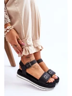 Dámské pohodlné sandály na platformě Big Star model 21615205 Černá - Big Star Shoes Dámské pohodlné sandály na platformě Big Star model 21615205 Černá - Big Star Shoes