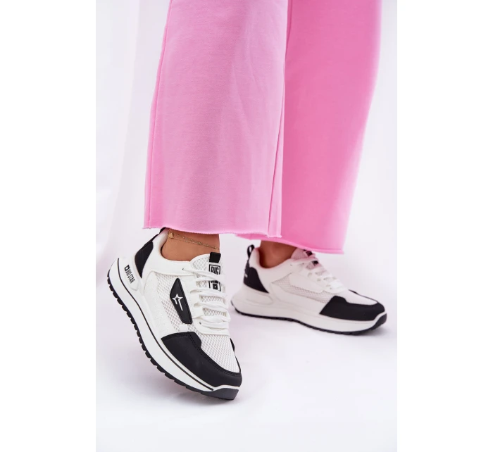 Dámské Sportovní Boty Na Platformě Big Star RR274A223 HI-POLY SYSTEM Bílá-Černá Dámské Sportovní Boty Na Platformě Big Star RR274A223 HI-POLY SYSTEM Bílá-Černá