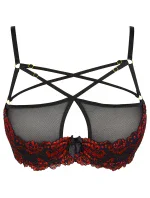 Podprsenka V-10021 černá/červená - Axami Podprsenka V-10021 černá/červená - Axami