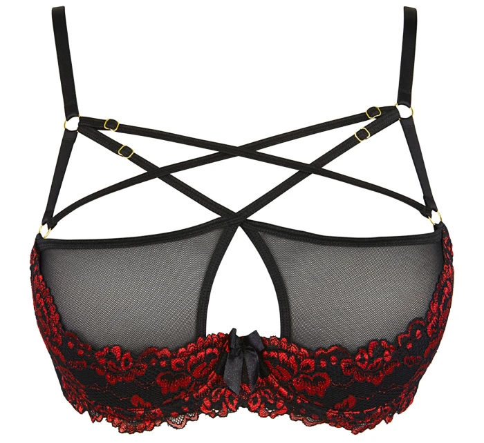 Podprsenka V-10021 černá/červená - Axami Podprsenka V-10021 černá/červená - Axami