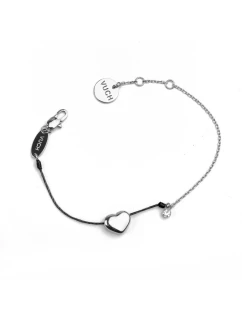 Náramek VUCH Shiny Heart Black