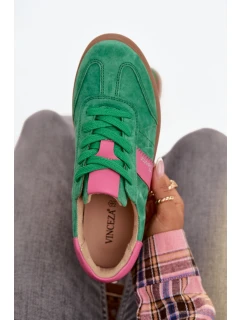 Semišové tenisky Vinceza – zelené