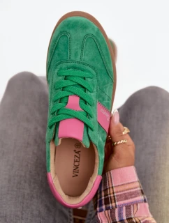 Semišové tenisky Vinceza – zelené