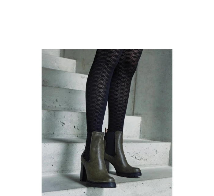 Boty na podpatku model 206439 Solea Boty na podpatku model 206439 Solea