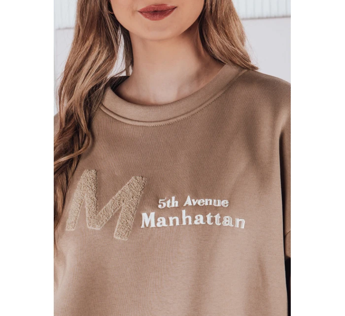 Dámská oversize mikina coffee Dstreet model 21983651 - FashionStreet