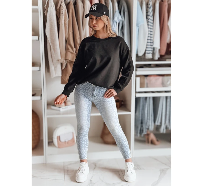 Dámské úzké džínové kalhoty s páskem FELINA modrá FashionStreet UY2474