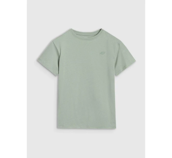 Hladké chlapecké tričko oversize 4F 4FJWSS25TTSHM2324-41S Hladké chlapecké tričko oversize 4F 4FJWSS25TTSHM2324-41S
