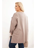 Dámská blůza Plus Size bavlněná s potiskem fango Dámská blůza Plus Size bavlněná s potiskem fango