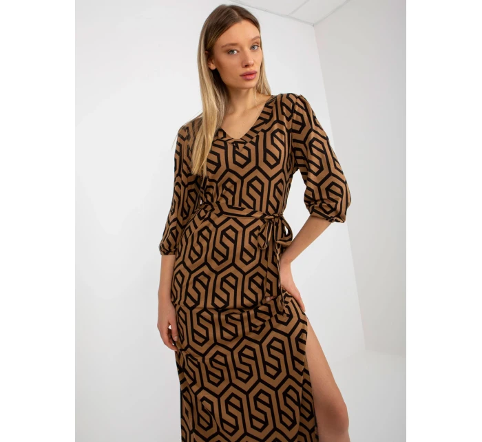 Dámské šaty LK SK 509249 1.72P velbloud - FPrice