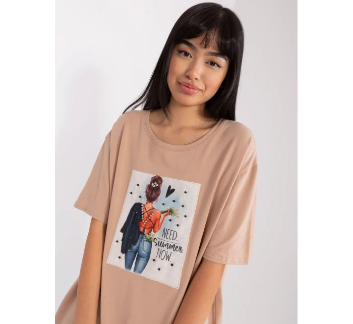 Tričko LK TS 509353.25P béžová Tričko LK TS 509353.25P béžová