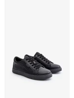 Pánské Tenisky Z Eko Kůže Big Star Hi-Poly System Černé Pánské Tenisky Z Eko Kůže Big Star Hi-Poly System Černé