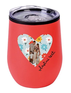 Personalizovaný termohrnek "BOWL" s výřezem fotky na podkladu
