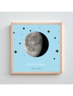 Personalizovaný plakát v rámu - čtverec 20x20 - měsíční fáze