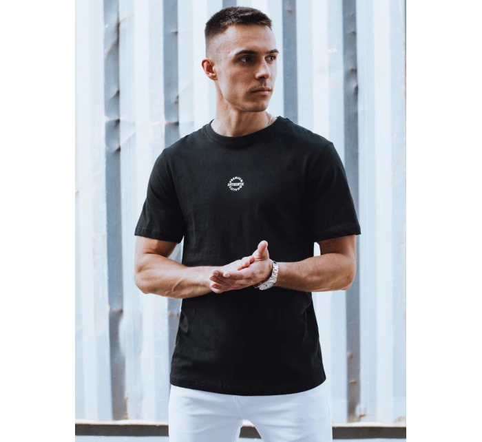 Pánské tričko s potiskem černé FashionStreet RX5458