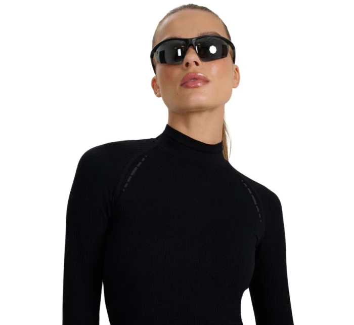 Dámské tričko s dlouhým rukávem 4F F419 deep black 4FWAW25TFLOF419 20S