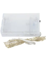 DRÁTĚNÁ SVĚTLA GIRLANDA NA BATERIE 40 VEDLA VÍCE BAREV