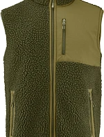 James Harvest Kingsley Fleece Vest Men Pánská fleecová vesta Sherpa "Two-Tone" 62.1501 moss green