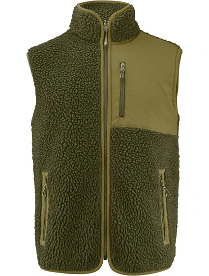 James Harvest Kingsley Fleece Vest Men Pánská fleecová vesta Sherpa "Two-Tone" 62.1501 moss green James Harvest Kingsley Fleece Vest Men Pánská fleecová vesta Sherpa "Two-Tone" 62.1501 moss green