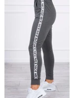 Sada s ozdobnými pásky grafitová melanž