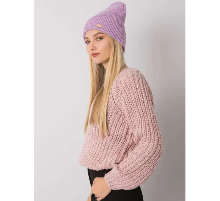Dámská čepice.26X světle fialová