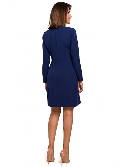 šaty tmavě modré model 18002744 - STYLOVE šaty tmavě modré model 18002744 - STYLOVE