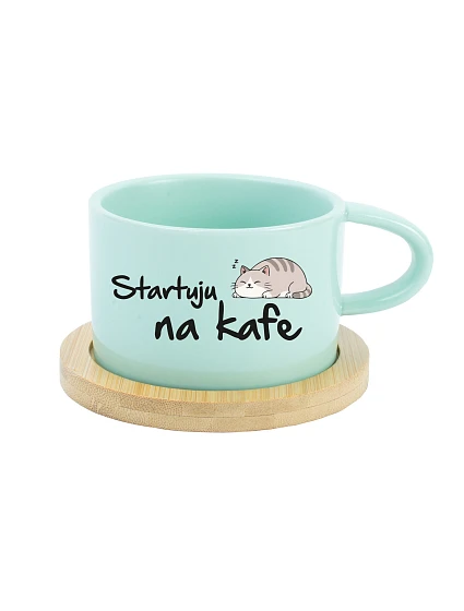 STARTUJU NA KAFE - mint hrníček makronka 200 ml STARTUJU NA KAFE - mint hrníček makronka 200 ml