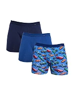 Pánské boxerky 946/02 A'3 modré mix - Cornette