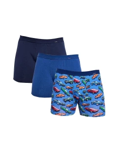 Pánské boxerky 946/02 A'3  modré mix - Cornette