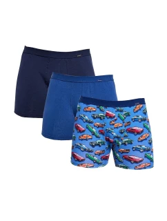 Pánské boxerky 946/02 A'3  modré mix - Cornette