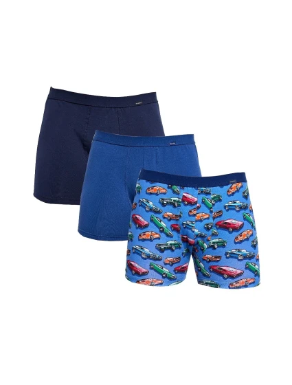 Pánské boxerky 946/02 A'3  modré mix - Cornette